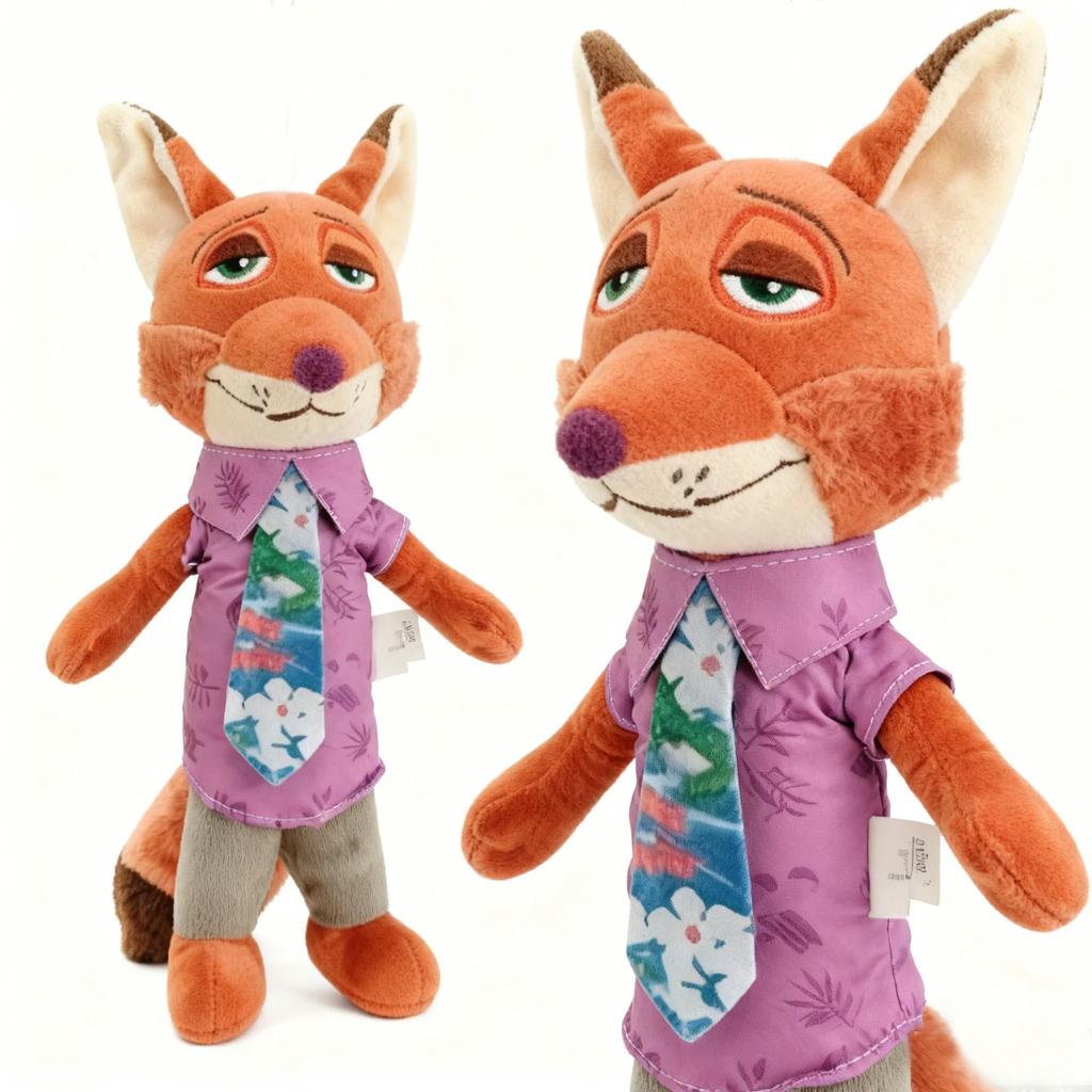 Peluche di Nick e Judy di Zootropolis - Bambola Morbida Carina Regalo di Natale Compleanno