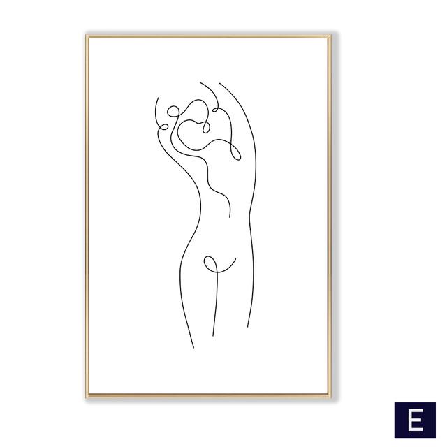 Abstrakte Frau Körper Eine Linie Zeichnung Leinwand Malerei Weibliche Figur Kunstdrucke Nordic Minimalistischen Poster Schlafzimmer Wand Kunst Dekor
