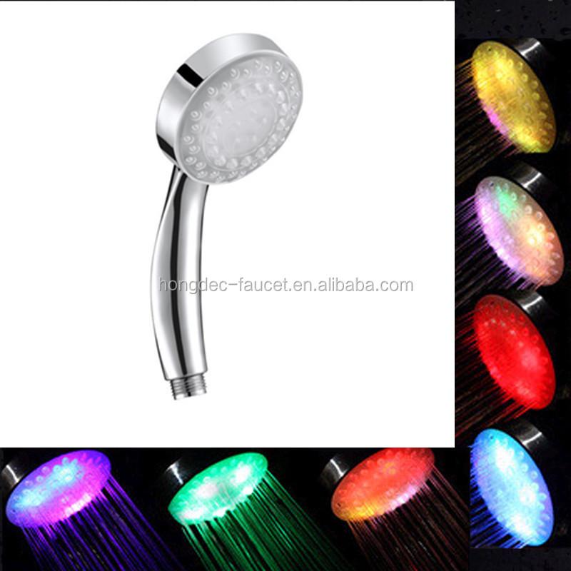 7 Color Changing Water Saving Handheld Shower Head Led Shower Head
