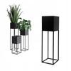 FLOWERPOT Metal Flowerpot Cover Black Loft Lorient 19x19x67cm