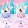 10Pcs/Set Birthday Cake Toppers Cake Decoration Handmade Painted Butterfly Cake Topper for Wedding Birthday Party Baby Shower