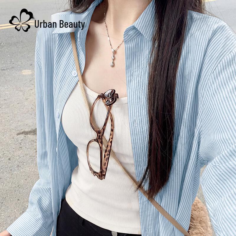 Urban Lady Women s Striped Lyocell Blend Summer Shirt XL