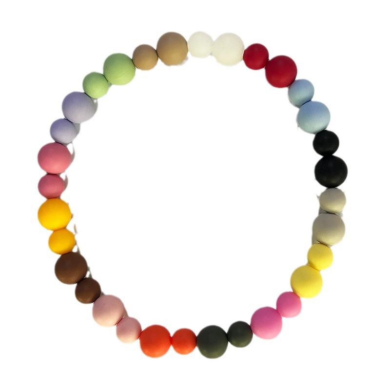 15mm Macaron Silicone Round Beads for Baby DIY Pacifier Chains