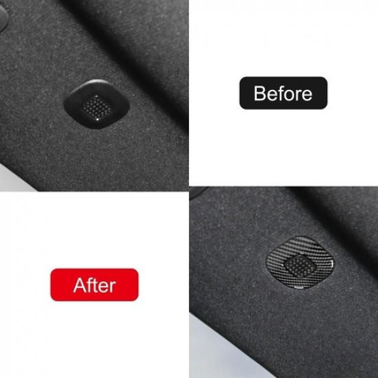 ABS Carbon Fiber Rear Reading Light Cover Trim For Dodge Ram 1500 TRX 2022-2023