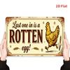 Vintage Metal Rooster Wall Sign for Kitchen
