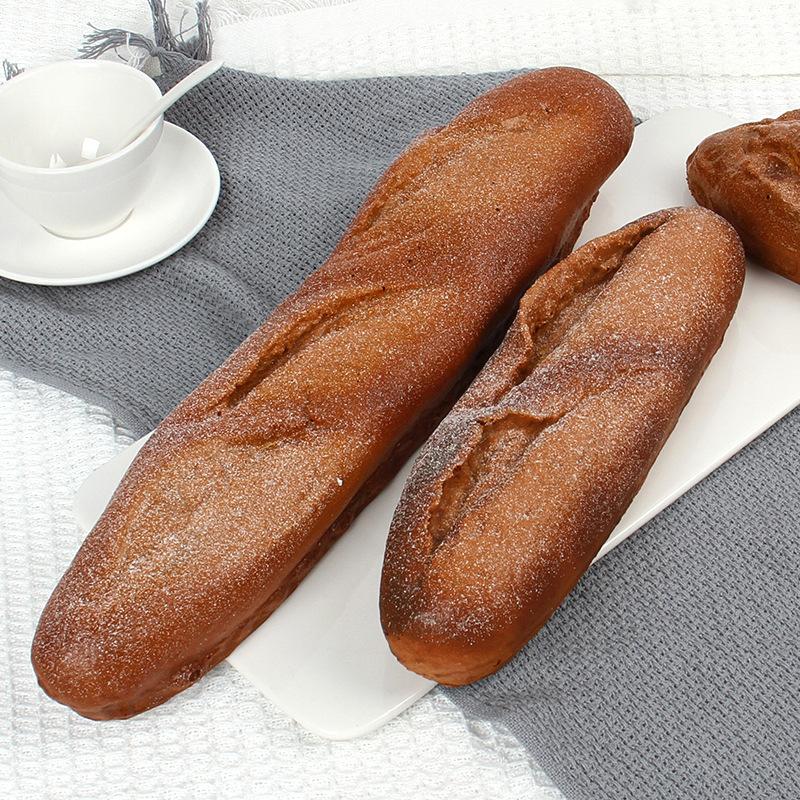PU-Simulation Französisches Roggenbrotmodell Künstliches Brot Fake-Kuchen Bäckerei-Ausstellungsstücke Ornamente Foto-Requisiten Festival-Deko