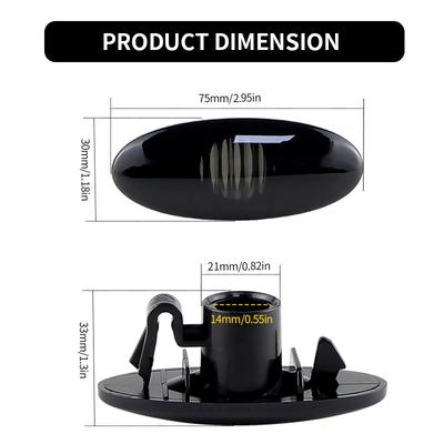 2PCS For Mercedes-Benz Smart Fortwo/Forfour 453 2015-2019 Car Turn Signal Side Fender Marker Light Lamp Cover Shell Left&Right