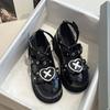 Summer thick-soled thin and versatile Korean version thick-soled heightening small leather shoes sweet British hottie Lolita cute