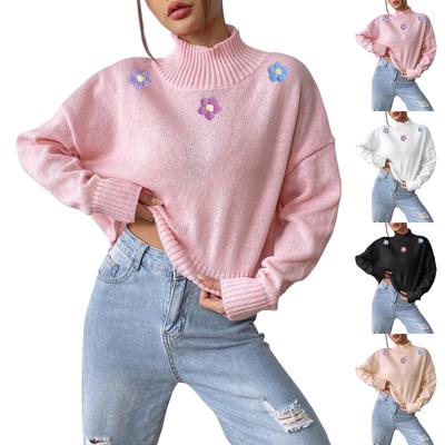 Women's Casual Fashion Comfortable Deep Turtleneck Pullover Loose Casual Bottoming Sweater