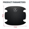 Set da 4 pezzi in Fibra di Carbonio Adesivo Maniglia Ciotola Porta Auto Antigraffio Per Mercedes Benz AMG W204 W205 W211 W212 W213 W176 GLA CLA