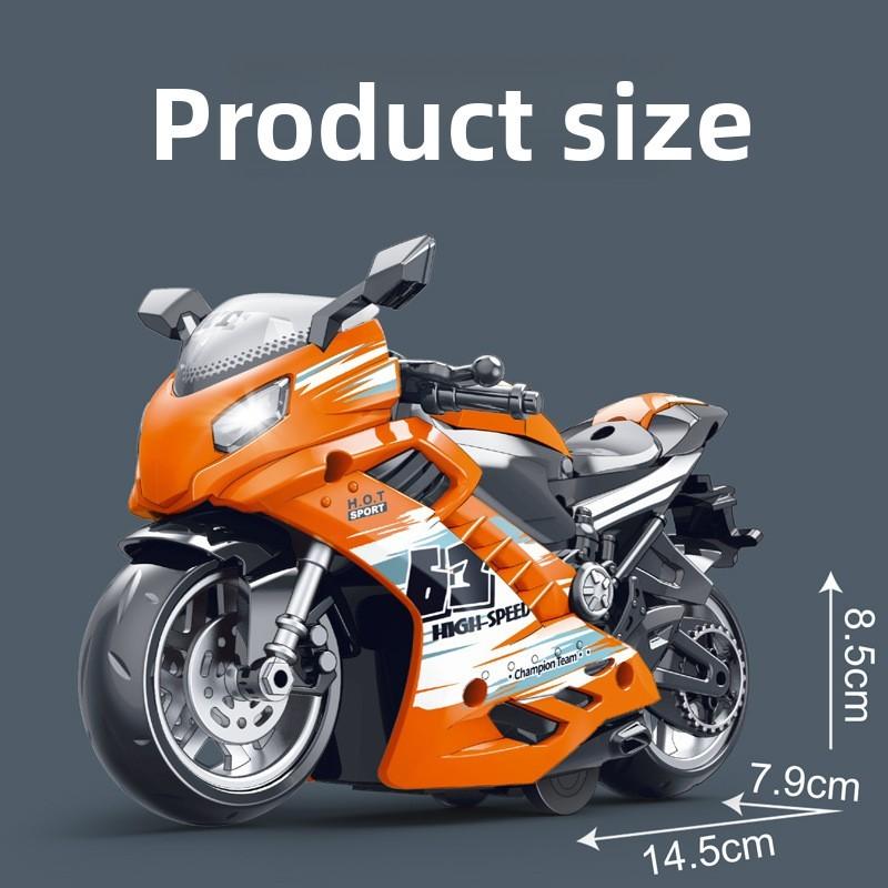 Inertia Motorcycle Toy For Kids With Sound Light Music And Visual Development