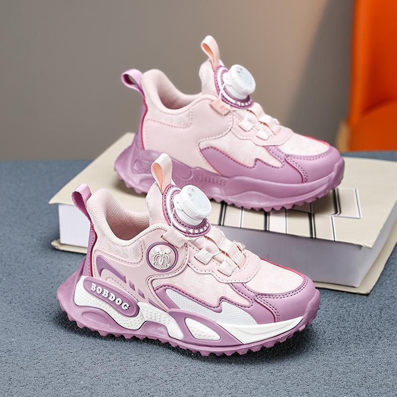 

Boys basketball shoes actual sports shoes medium and large girls running shoes rotating button autumn new students 39