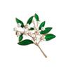 Rural Style Summer Gardenia Brooch for Women - Elegant & Trendy