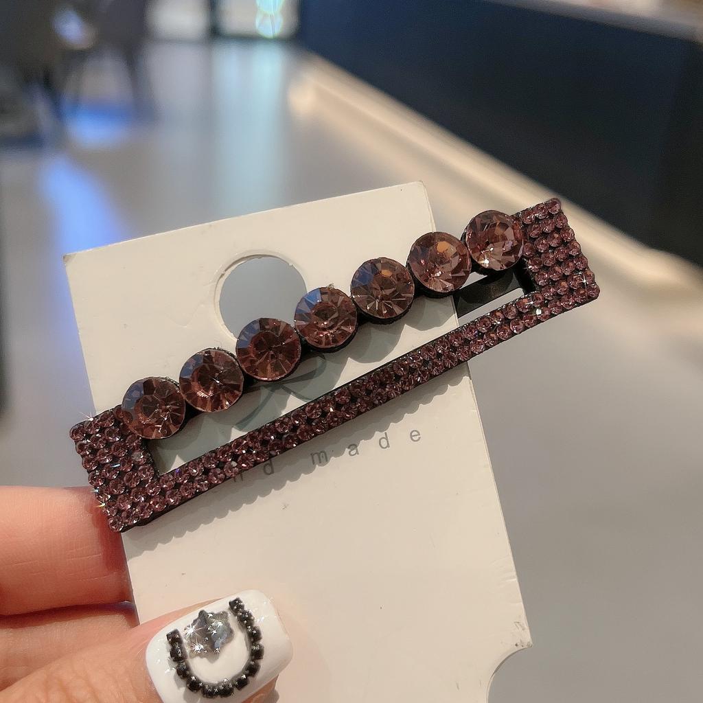 New Korean Fashion Exquisite Zircon Hair Clip for Women Elegant Elegance Duckbill Clip Girl Hair Accessories