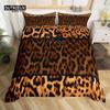 Cowhide Sunflower Duvet Cover Western Farm Animal Skin Bedding Set Microfiber Cow Fur Comforter Cover Twin For Boys Girls Room