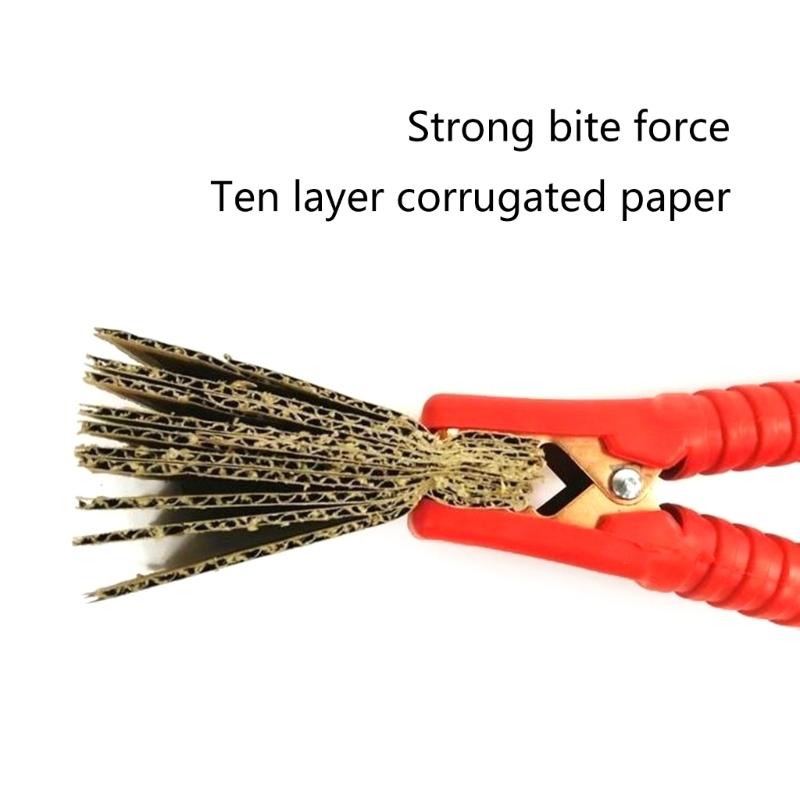 2pcs/Lot 200A Electrical Alligator Car Battery Insulated Clips Clamps Connector 140mm for Electric Projects
