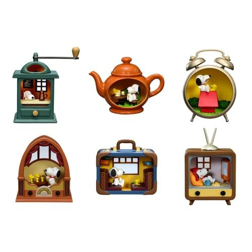 Re-Ment Peanuts Snoopy Antique Diorama Collection, 1 Box, Approx. H115 X W70 X D60mm, Made of PVC & ABS
