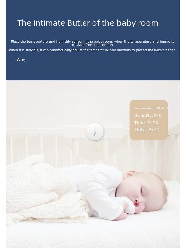 Zigbee Temperature & Humidity Sensor, Home Assistant-Compatible Thermometer Hygrometer