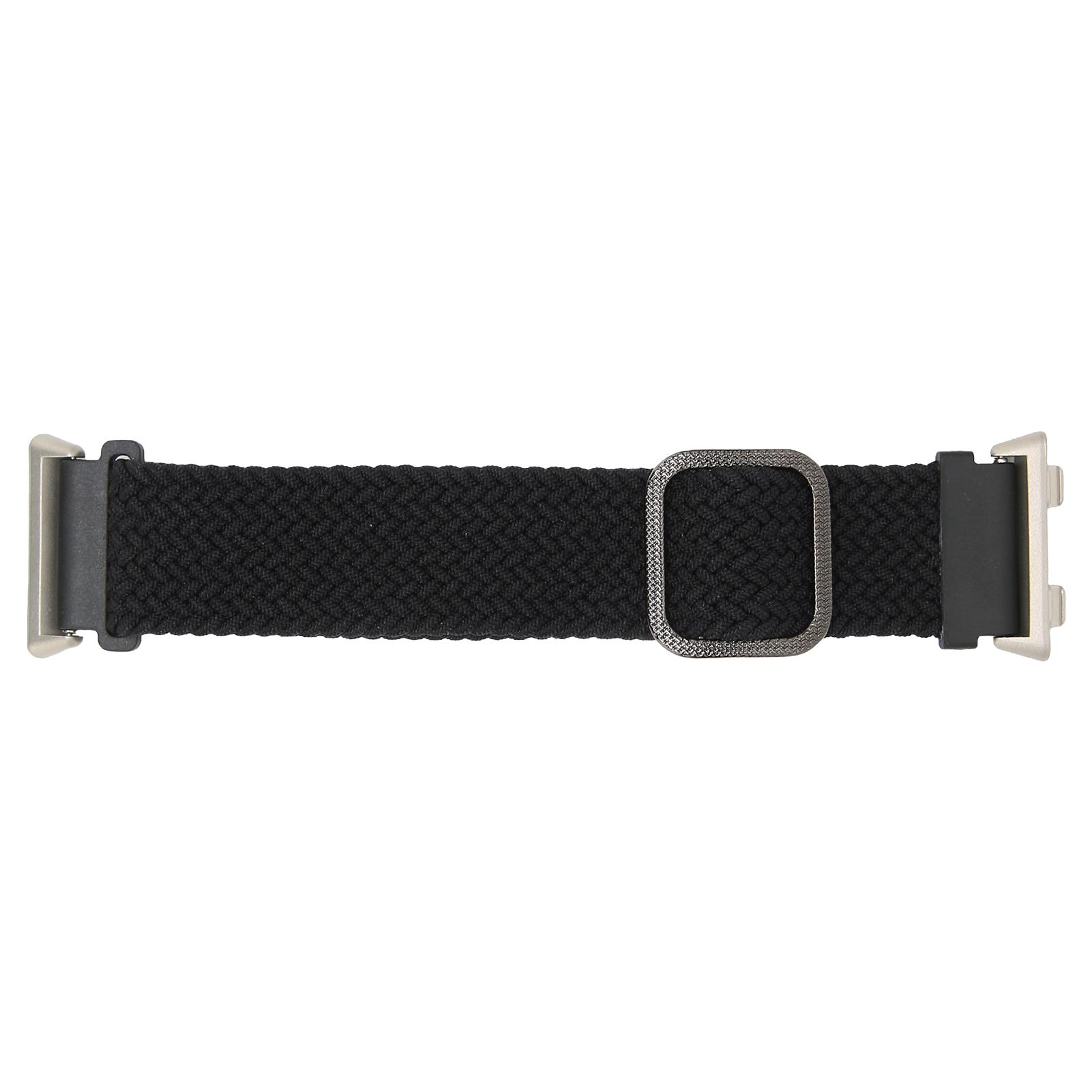 

Adjustable Smartwatch Strap for Oppo Watch 2 46mm Knitting Elastic Loop Watchband ReplacementBlack чёрный
