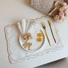New Vintage Placemat Napkins Embroidered Fabric Washable Decorative Table Mat French Lace Imitation Cotton Linen Table Place Mat