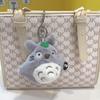 Mini Totoro Plush Toy Soft And Cute Cat Stuffed Animal Keychain Bag Charm**