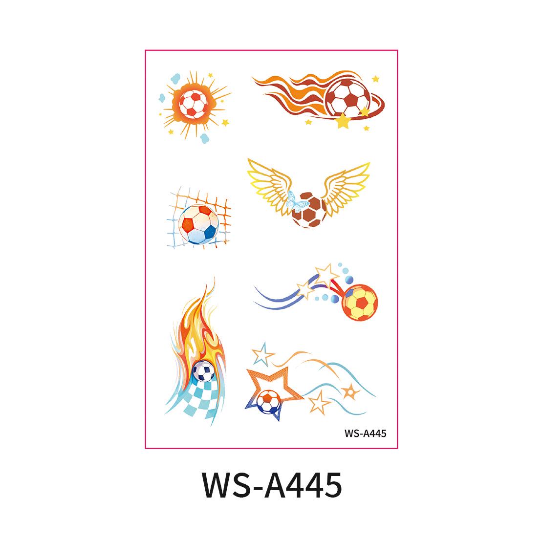 

World Cup Waterproof Cartoon Face Tattoo Stickers for Sports Events and Parties 76x120 mm