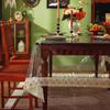 Clear PVC Waterproof Heat-Resistant Square Tablecloth for Dining and Coffee Tables, Oilproof and Dustproof Decorative Cover.