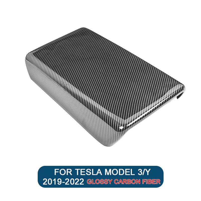 For Tesla Model 3/Y 2019-2025 Car Central Armrest Box Pad For Tesla Model 3 Highland 2025 TPE Center Console Arm Rest Lid Cover