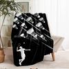 badminton Theme Printed Blanket - Perfect for Couch, Bed, Travel & Outdoor Use | Machine Washable, Cozy & Durable.