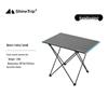 Compact Aluminum Folding Camping Table - Lightweight & Easy to Store for Outdoor Barbecue, Picnic, or Fishing.