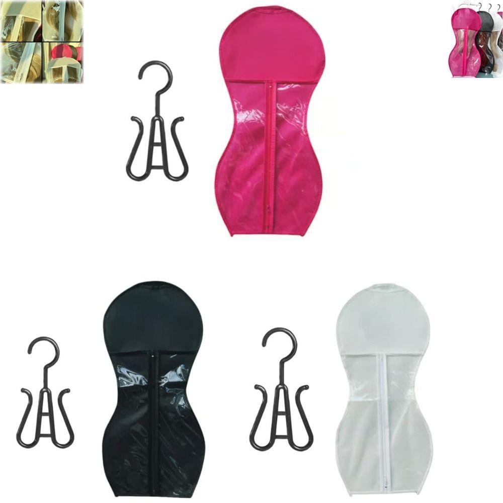 With Hanger Wig Bag Hair Extensions Storage Bag  for Virgin Hair Weft Clip In Hair Extension