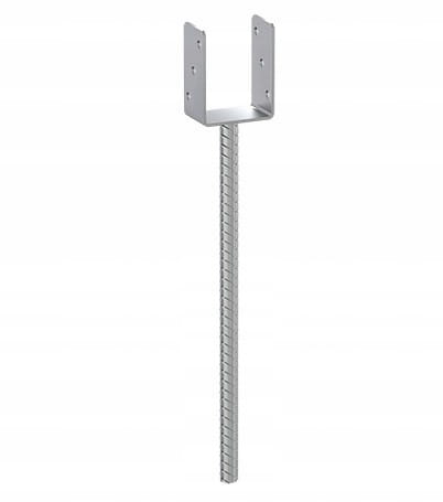 Galvanized Post Anchor Base 141x624x12mm