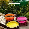 Portable TPE Silicone Folding Dog Bowl for Food Storage