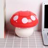 Lovely Mushroom Designs Waste Bin With Sealed Cover Sturdy ABS for Kitchen Kid Room