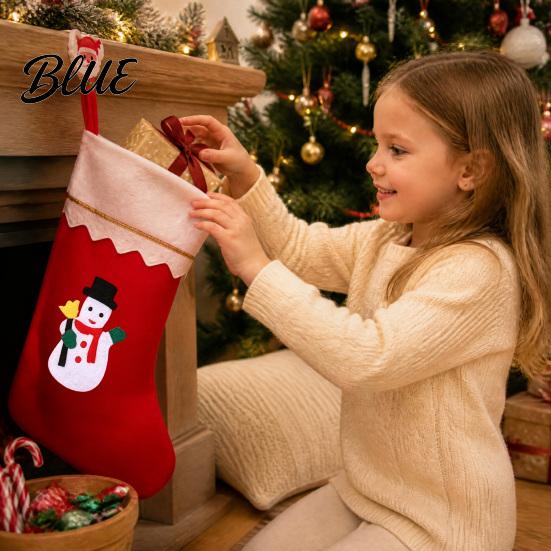 Decorative Wall Pendants Christmas Stockings for Holiday Decoration Large Non-woven Fabric Hanging Socks with Festive Santa Seasonal Gift Packaging