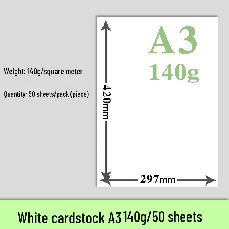 

Голландський білий картон формату A3/A4 для мистецтва та візитних карток - Щільна якість 8K
