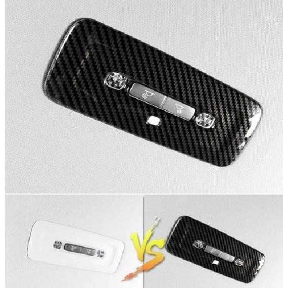 Carbon Fiber Rear Reading Light Lamp Cover Trim For Toyota Camry 2018-