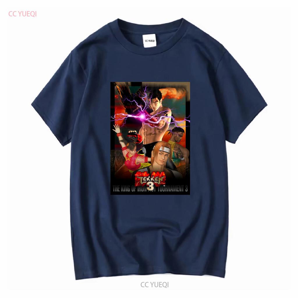 TEKKEN 3 Fighting Videospiel Retro Vintage Stil T-Shirt Größe 2XL vintage Gewaschen Bequem Atmungsaktiv Grafik Mann