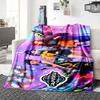 Magical Adventure Neon Land Blanket Soft Throw Blanket For Home Bedroom Bed Sofa Travel Office Solid Christmas Blanket