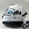 Unisex Carbon Fiber Full Face Motorcycle Helmet Four Seasons Riding Face Shield Included Men Women Cruising Helmet