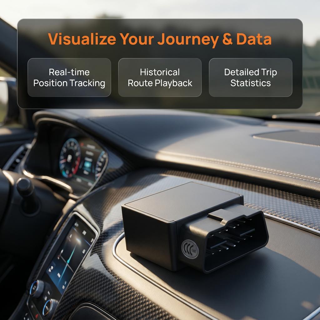 4G OBD2 GPS Tracker Plug Play Vehicle Anti-Theft System with Multi-mode Positioning Geo-fence Alarm And ACC Detection
