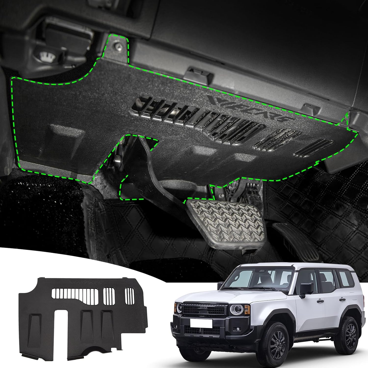 

Main Driver Kick Panel for 2024 2025 Toyota Land Cruiser 250&1958 Prado LC250 J250 Driver s seat Protection Panel Interior Decoration Modification