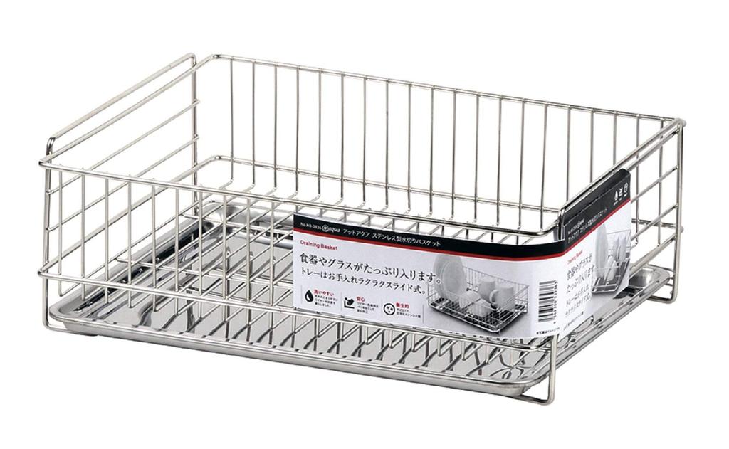 Pearl Metal Drainer Basket Stainless Steel At Aqua HB-3936 Silver Standard