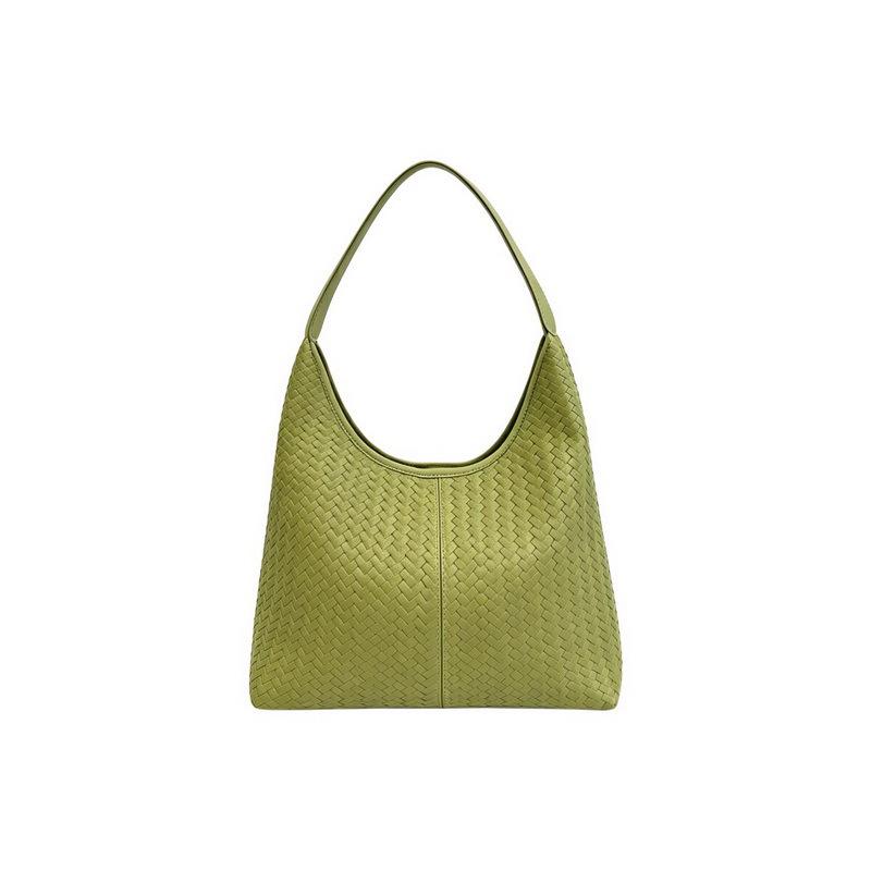 Women's Retro Woven Texture Tote Bag, Large Capacity, Stylish 2026 Design, Casual Trendy Underarm Handbag