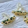 Crochet Flower Bouquet Blanket Artificial Knitted Blanket  For Girlfriend and Mom Gift
