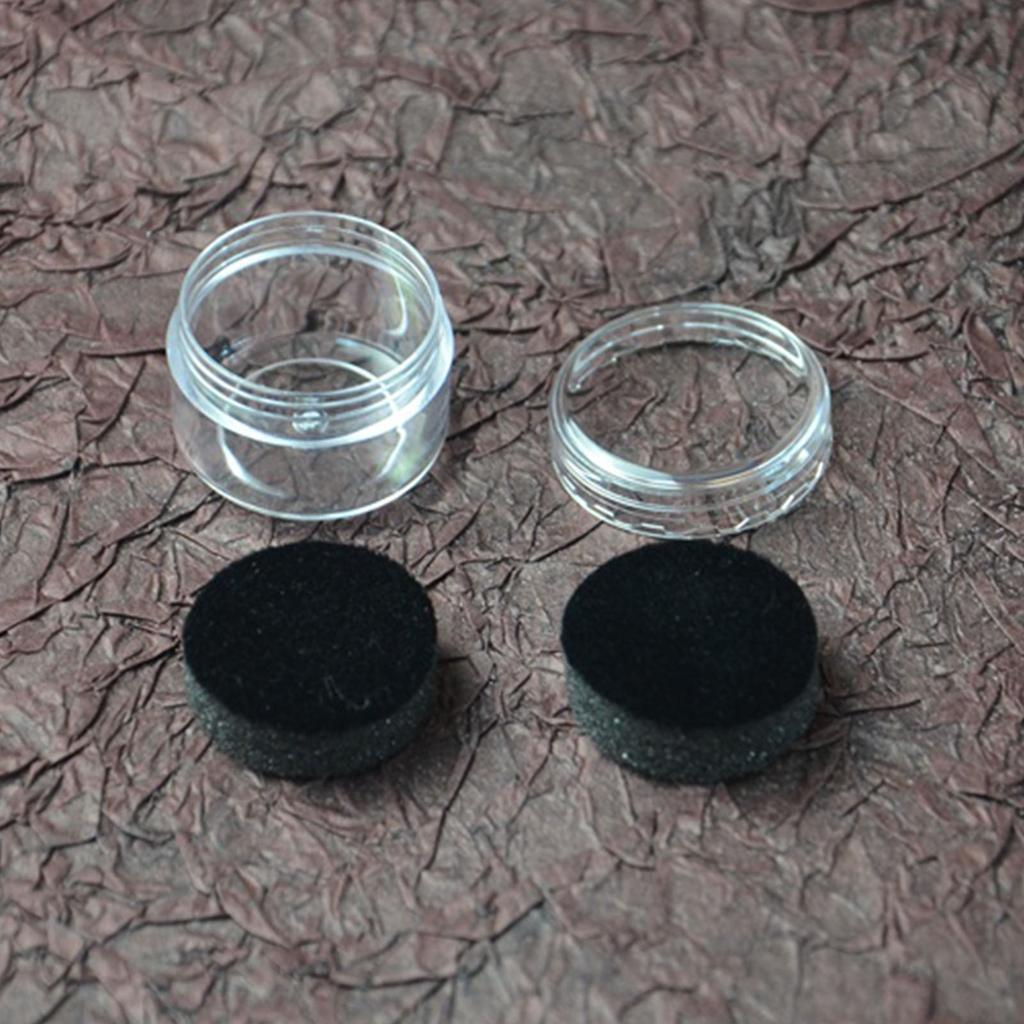 Acrylic Jewelry Display Box with 9 Slot for Gemstones Storage and Rings Showcase Featuring Clear Lid and Sponag Interior