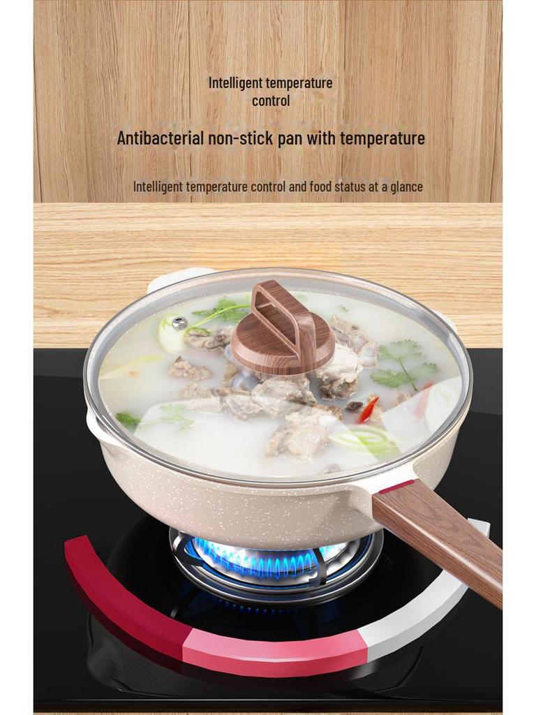 Non-Stick Medical Stone Frying Pan for Omelettes, Steaks, and Pancakes – Compatible with Induction Cookers and Gas Stoves