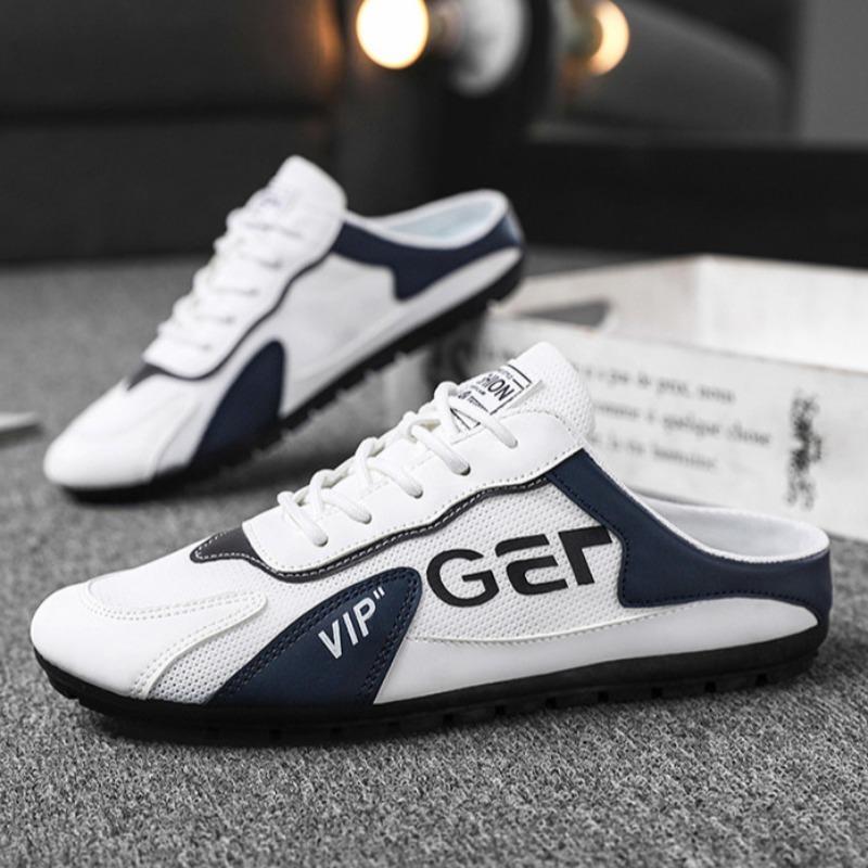 Mode Herrenschuhe Trend Hausschuhe 2025 Sommer Atmungsaktives Mesh Freizeitschuh Vulkanisierte Flats Herren Sneaker Mode Halbschuhe