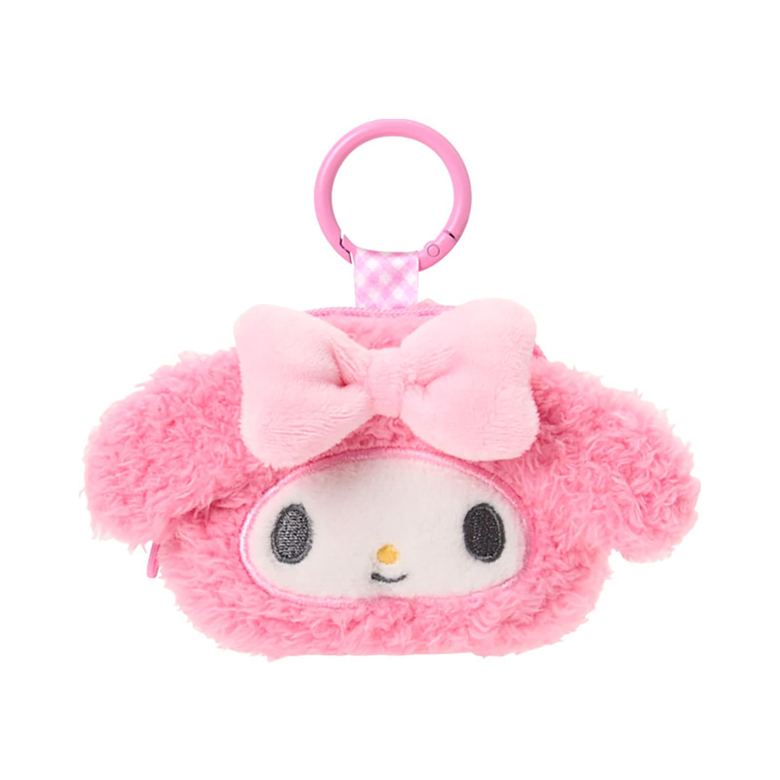 Sanrio carabiner mini My suitable for ages 3 and 015687 (SANRIO) Face-shaped pouch, Melody, up,