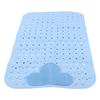 Bath Mat Non Slip Bathtub Mat PVC Thickened Shower Mat with Strong Suction Cup for Bathroom Floor Blue
